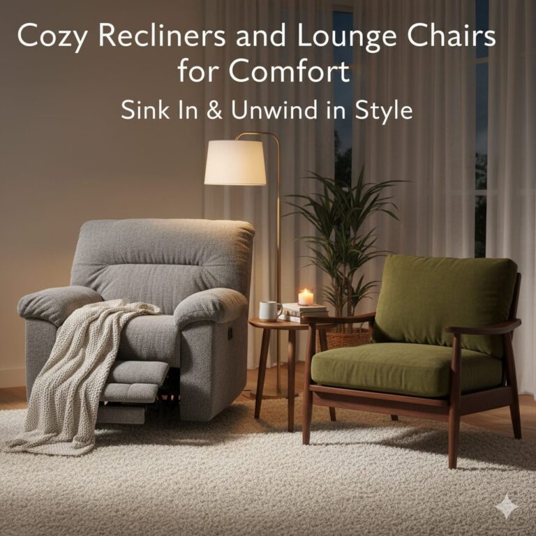 cozy recliners and lounge chairs