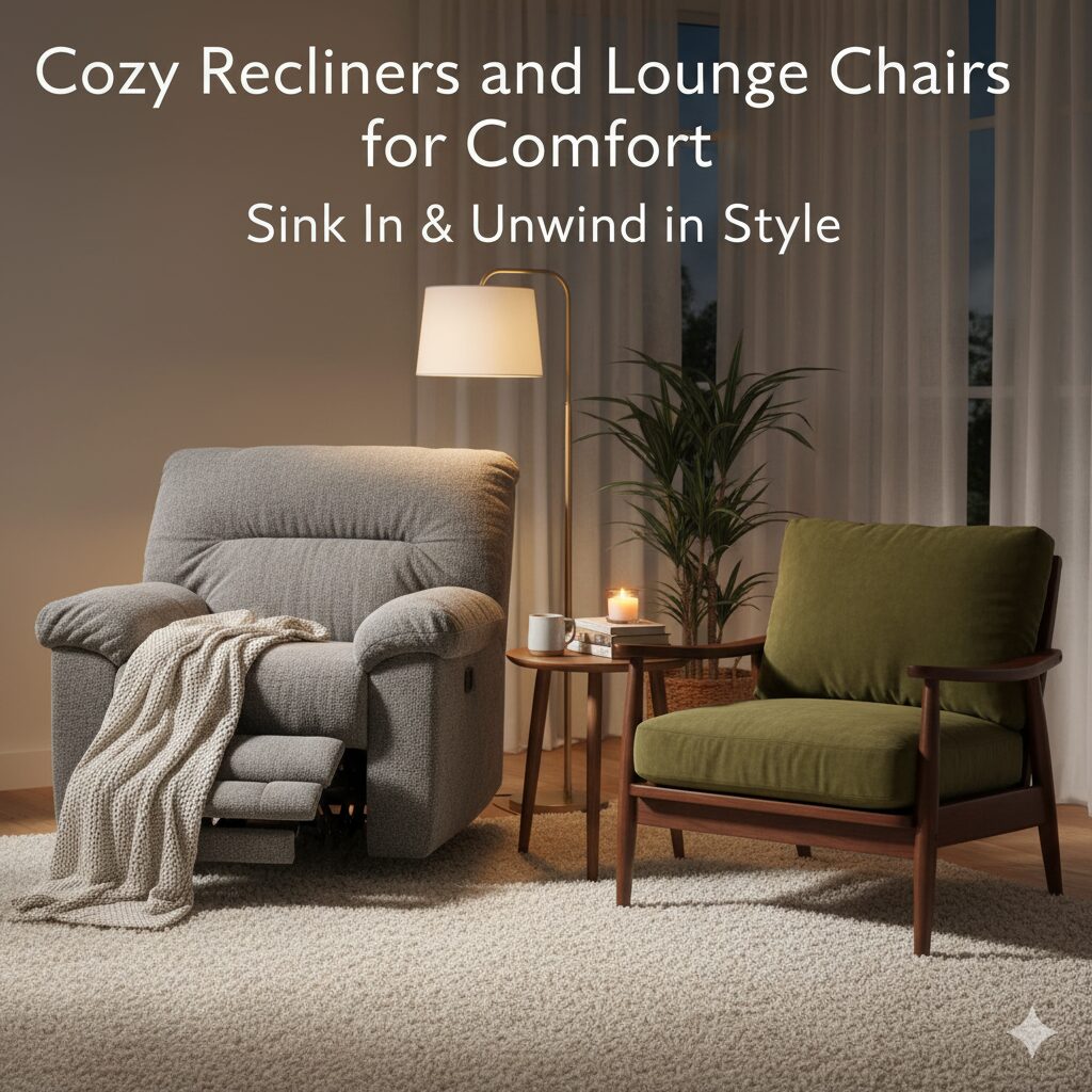 cozy recliners and lounge chairs