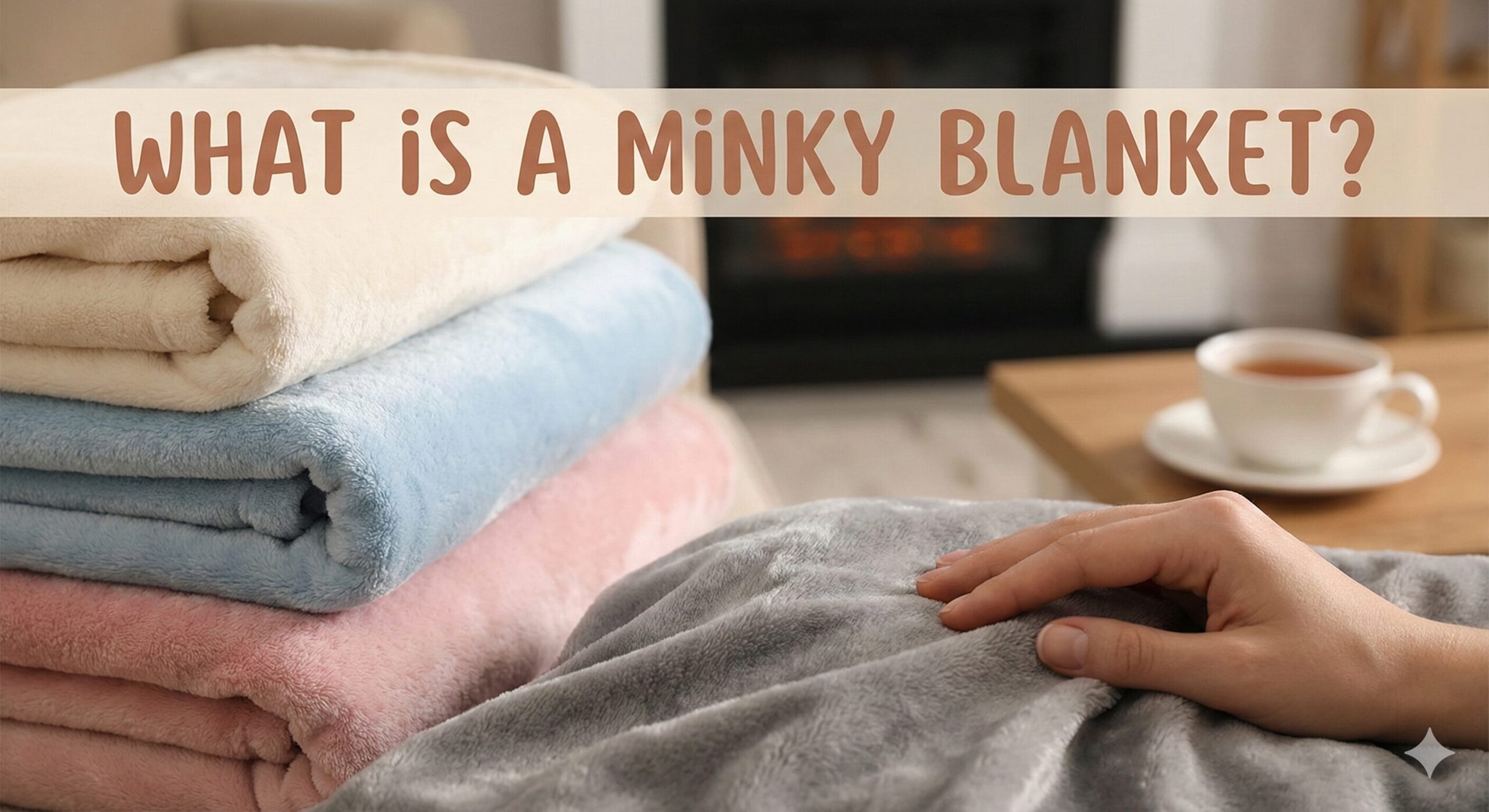 Super soft plush minky blanket texture close up