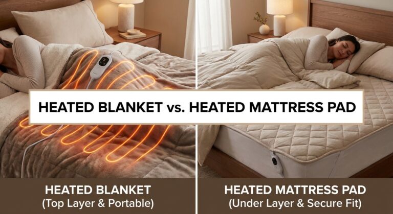 heated blanket vs heated mattress pad