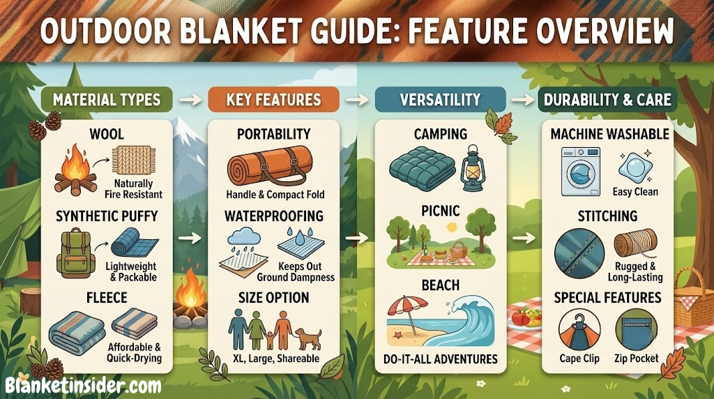 Outdoor blanket guide — feature overview
