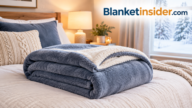Cozy Winter Blanket Bedroom Banner
