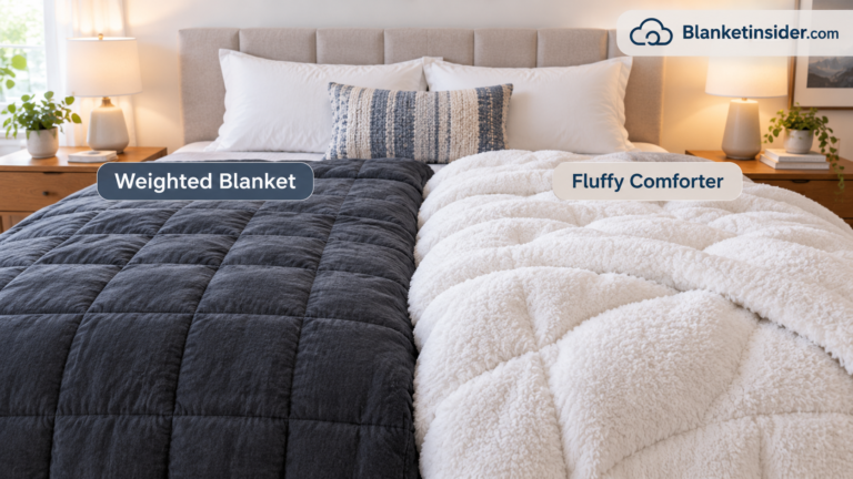 Weighted Blanket vs Fluffy Comforter Comparison